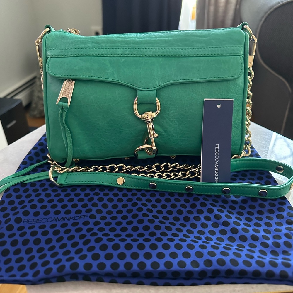 Rebecca Minkoff NWT Mini Mac in bright green